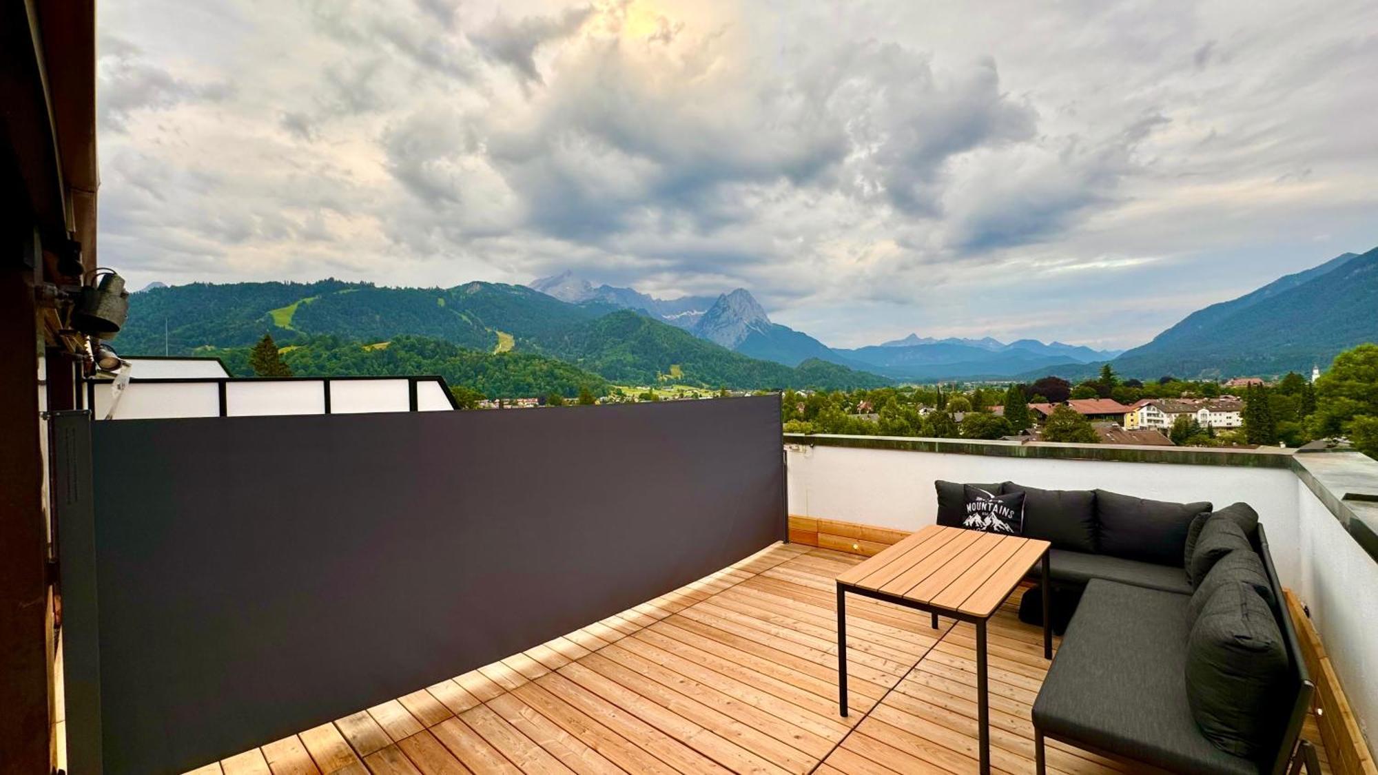 Apartament Dachterrasse Panorama-Glueck II Garmisch-Partenkirchen Zewnętrze zdjęcie