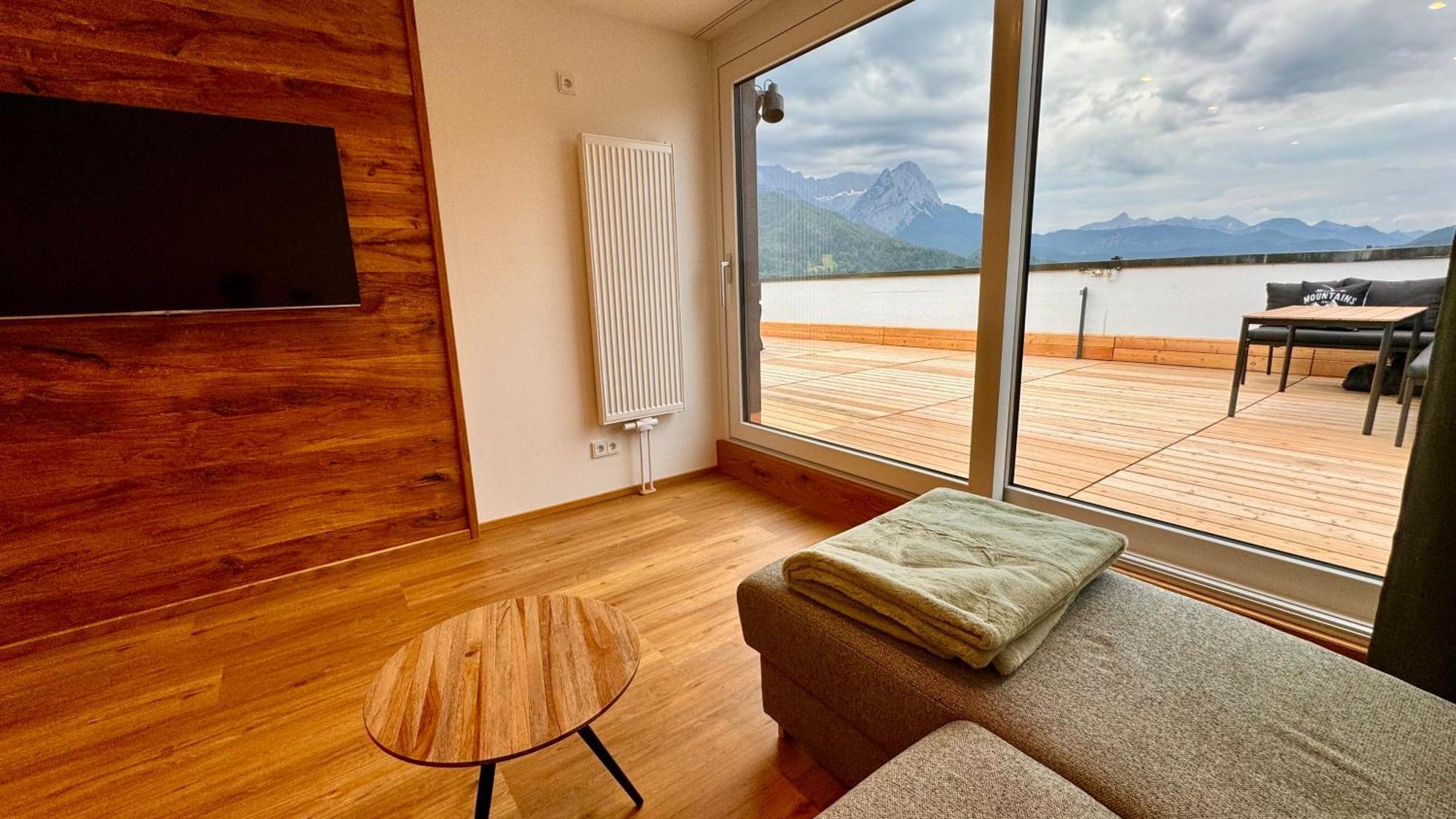 Apartament Dachterrasse Panorama-Glueck II Garmisch-Partenkirchen Zewnętrze zdjęcie